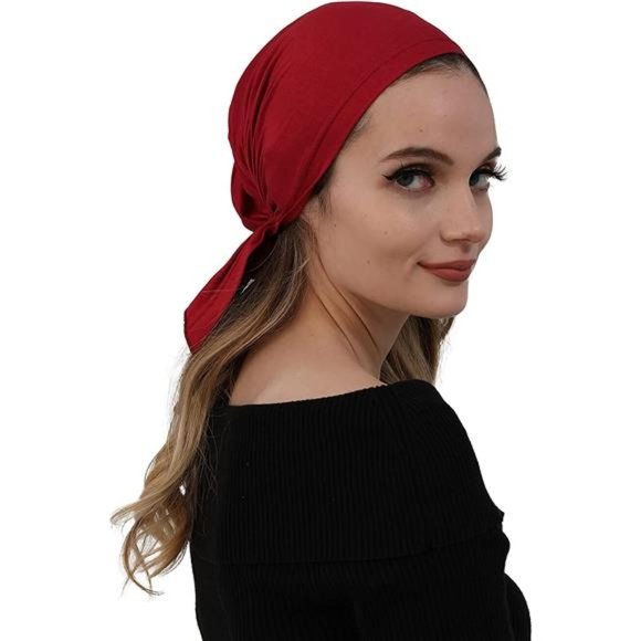 %95 Cotton Chemo Headwear Headwrap Scarf Chemo Caps Elastic Bandana Skull Cap main image 5